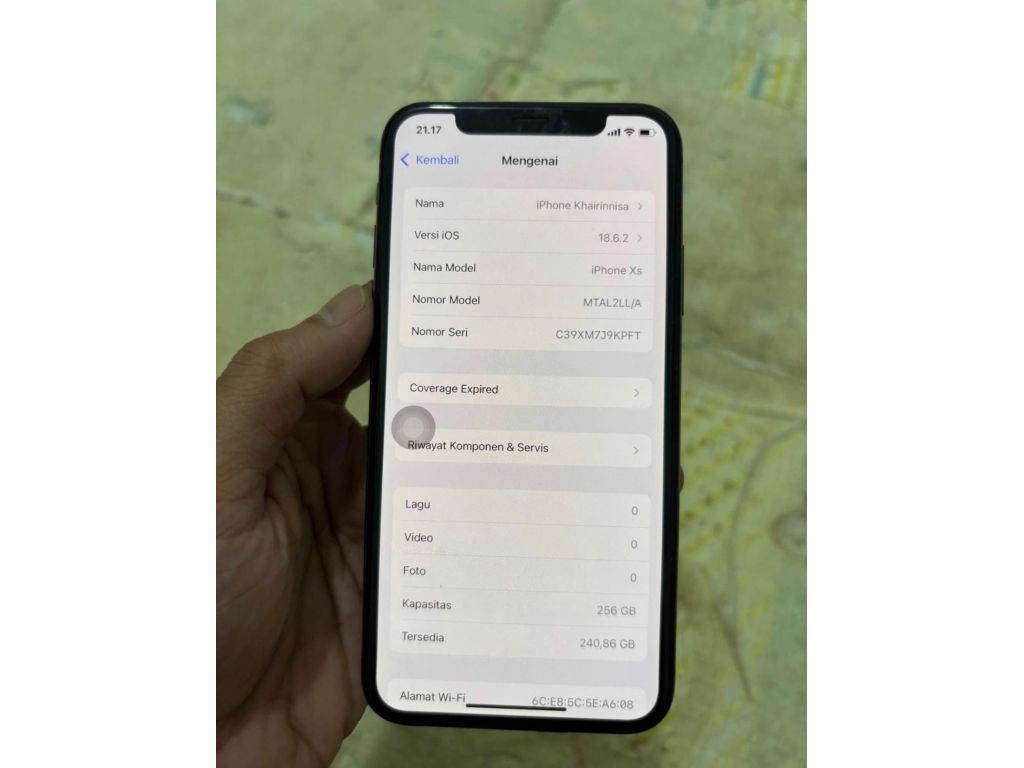 Iphone xs 256gb inter